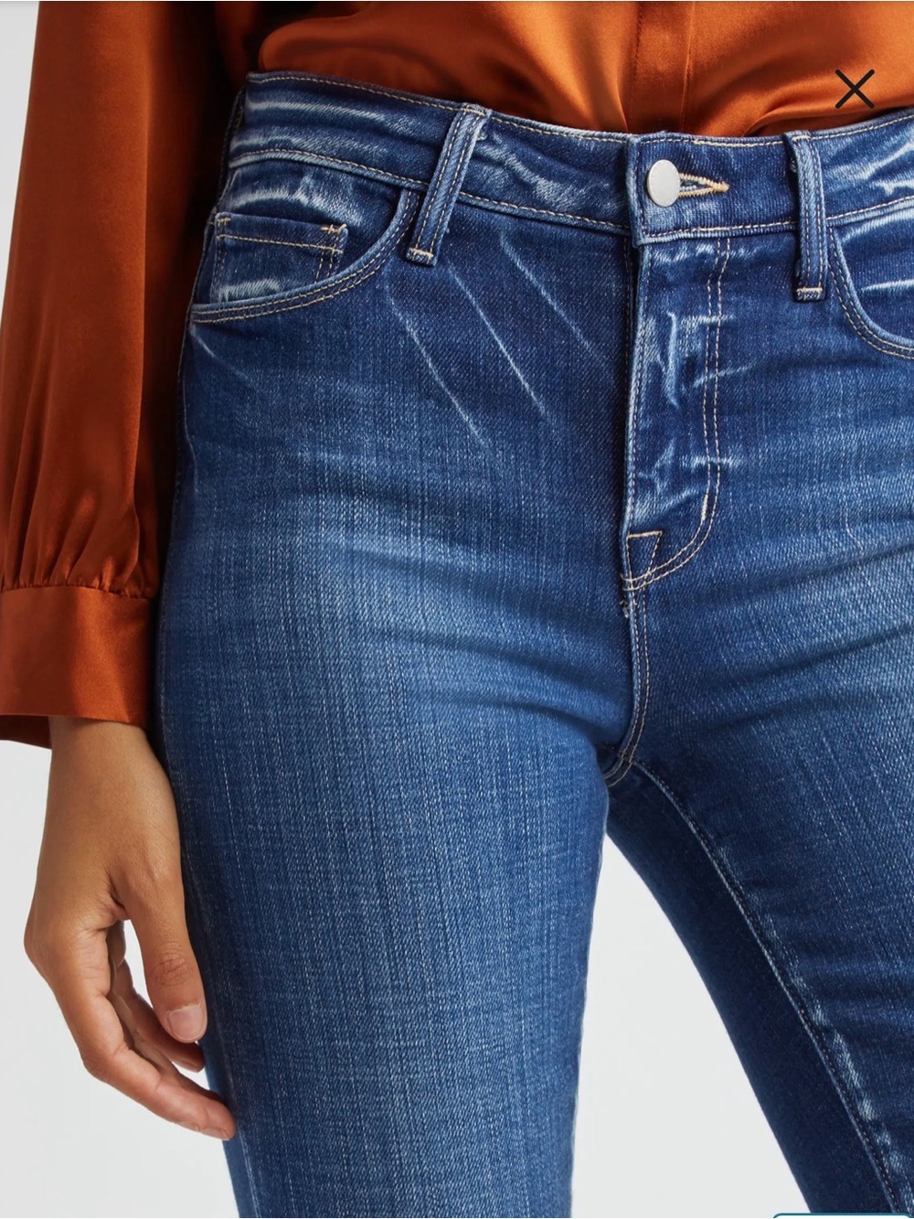 NWOT L’Agence Tati High Waist Crop Micro Bootcut Jeans - Picture 4 of 7